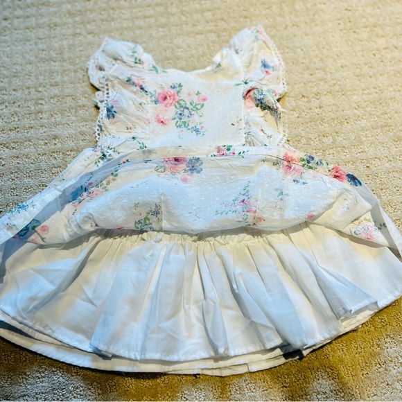 Catherine Malandrino Spring Flutter Sleeve Floral Cotton Dress 18 months - Picture 5 of 8